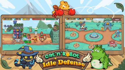 Скриншот 14: CatnRobot Idle TD: Battle Cat