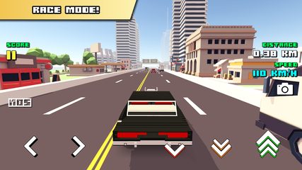 Screenshot 3: Blocky Car Racer - racing game