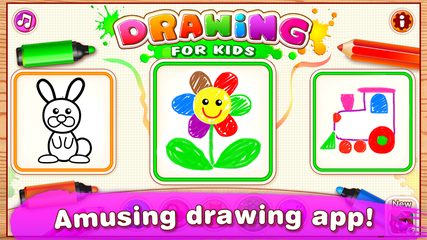 Screenshot 1: Bini Drawing for Kids! Learning Games for Toddlers