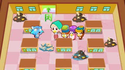 Captura 8: Héroe de BabyBus Town: consejos de seguridad ante terremotos para niños