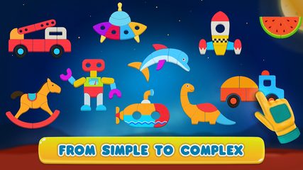 Captura 3: Puzles de Formas Cósmicas para Niños