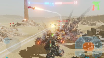 Captura 2: Batalla de titanes mecánicos