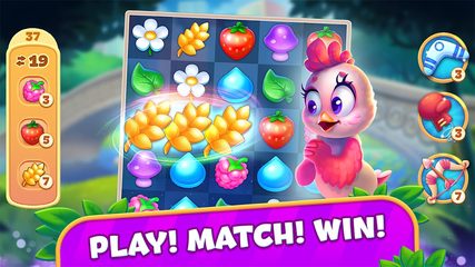 Screenshot 1: Brave Birds: Match 3 Puzzle