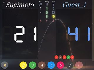 Screenshot 14: neon cue sports score board
