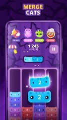 Скриншот 1: Catris: Уникальная игра-стекера с кошками