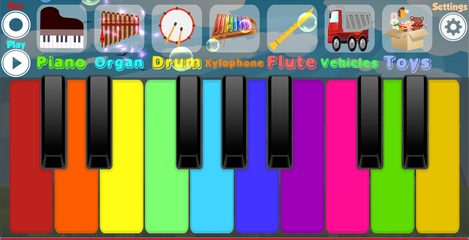 Captura 1: Piano para niños y bebés