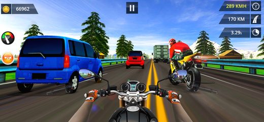 Скриншот 1: Moto Rider King – Король трассы