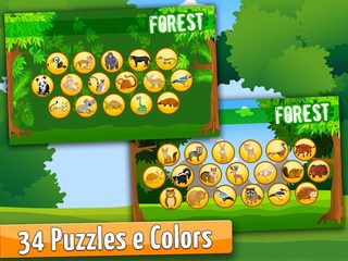 Screenshot 4: Forest - Kids Coloring Puzzles