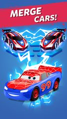 Screenshot 2: Merge Neon Car: Idle Car Merge