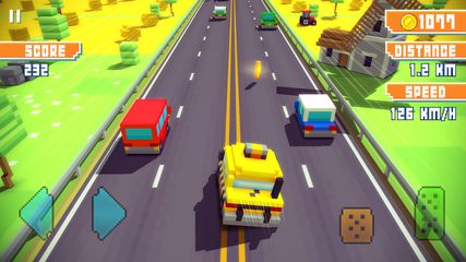 Screenshot 5: Blocky Highway: Traffic Racing