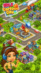 Screenshot 2: Idle Cartoon City - coin day