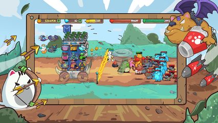 Скриншот 22: CatnRobot Idle TD: Battle Cat