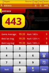 Screenshot 1: Darts ScoreCard - OLD