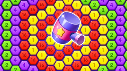 Captura 9: Juego de rompecabezas de combinación de números hexagonales