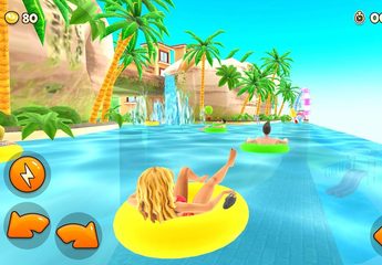 Screenshot 1: Uphill Rush Water Park Racing