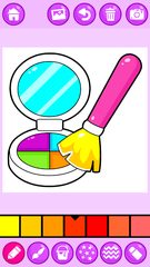 Screenshot 2: Beauty Makeup: Glitter Coloring Game for Girls