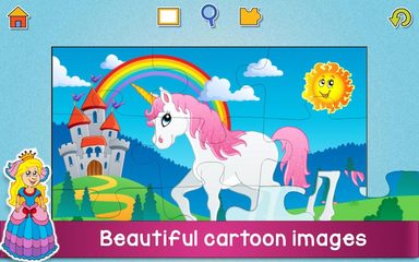 Screenshot 1: Kids Animals Jigsaw Puzzles