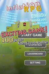Screenshot 1: Inflation RPG