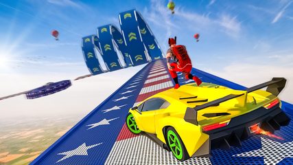 Screenshot 13: Superhero Car: Mega Ramp Games