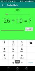 Captura 4: Matemáticas de Bolsillo – Entrenador de Aritmética Mental
