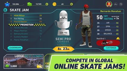 Screenshot 1: Skate Jam - Pro Skateboarding