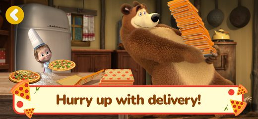 Captura 5: Aventura de Masha y el Oso en la pizzería