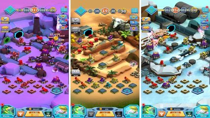 Screenshot 1: Turret Merge Defense