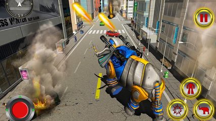 Screenshot 11: Elephant Vs Lion Robot Game