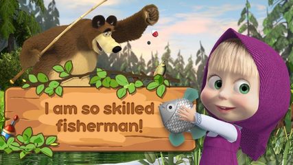 Screenshot 1: Masha and the Bear: Fishing