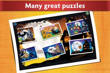 Screenshot 1: Kid Halloween Jigsaw Puzzles