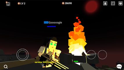 Captura 9: El juego de bloques pixelados de supervivencia