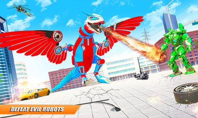 Screenshot 1: Dino Transform Robot Car Game