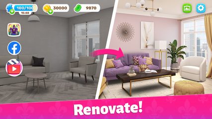 Captura 5: Casa de colores - Transformación de diseño