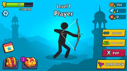 Скриншот 16: Стикмен Битва: Казуальная игра лучника