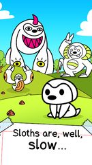 Screenshot 1: Sloth Evolution: Merge Game