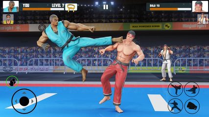 Captura 2: Combate de karate por equipos