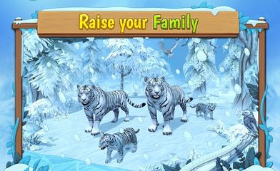 Screenshot 1: White Tiger Family Sim Online - Animal Simulator