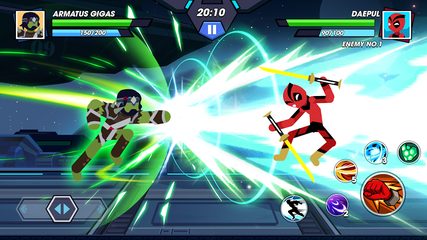 Captura 5: Juego de lucha con superhéroes