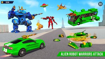 Screenshot 14: Army Bus Robot Car Game 3d