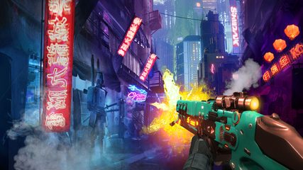 Captura 6: Juego de Disparos Cyberpunk