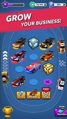 Screenshot 4: Merge Neon Car: Idle Car Merge