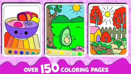 Screenshot 23: Fruits Coloring book & Food Drawing book Kids Free