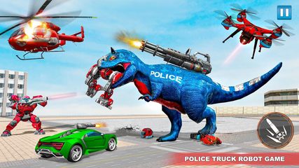 Screenshot 14: Police Truck Robot Game – Dino