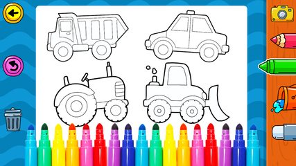 Screenshot 21: Vehicles Coloring for Kids: Trucks & Cars Game